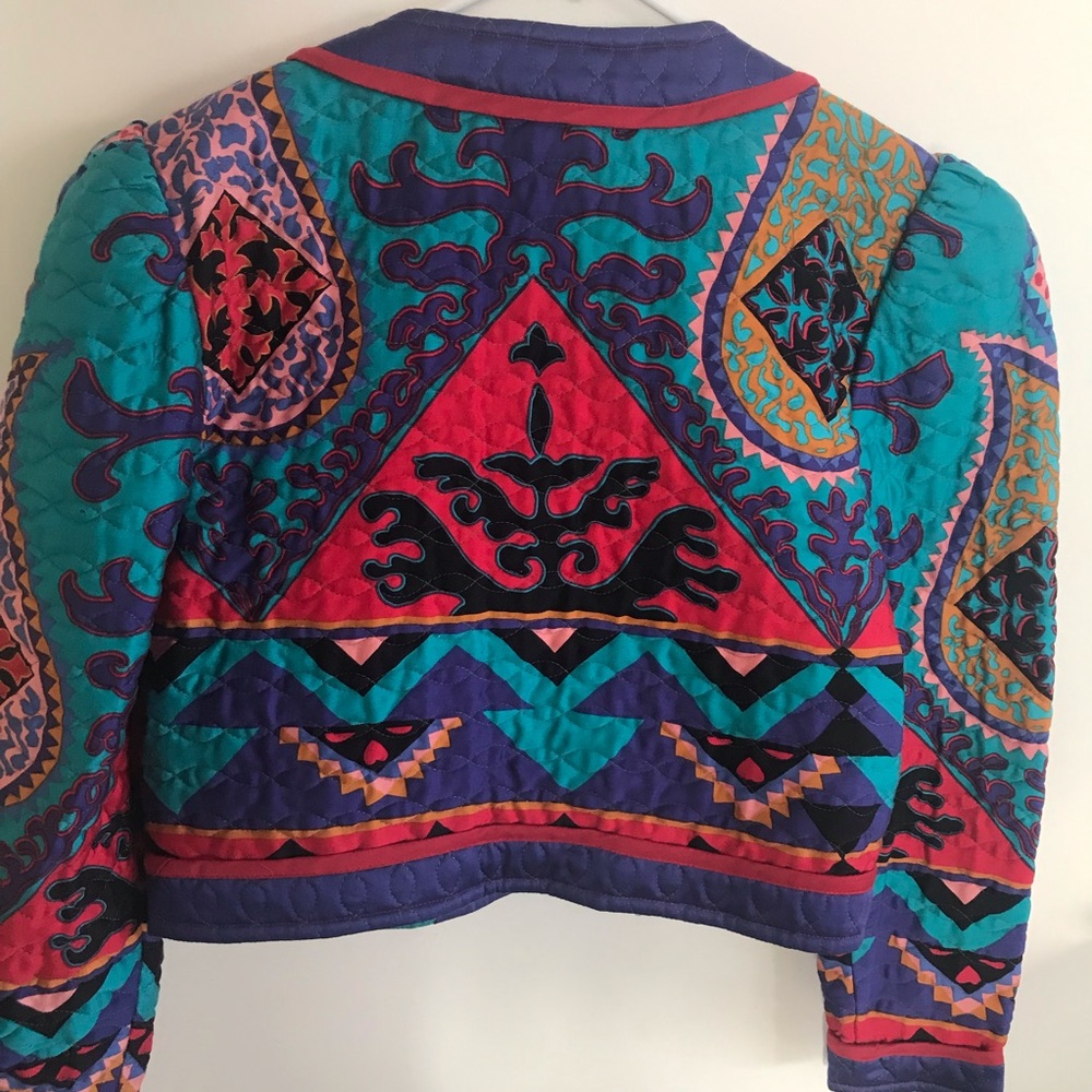 Super unique vintage quilted jacket
